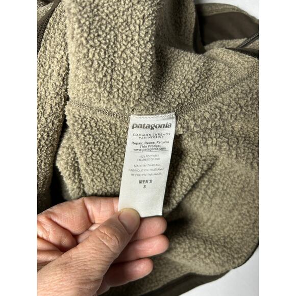 Patagonia Better Sweater Mens Sz S  1/4 Zip Pullover Fleece Brown - Picture 6 of 8